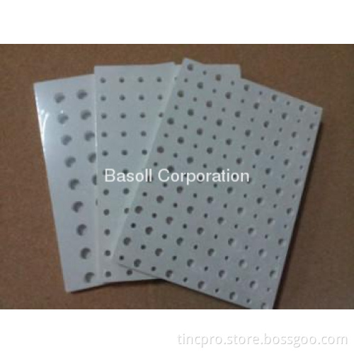 PVC laminated perforated gypsum board
